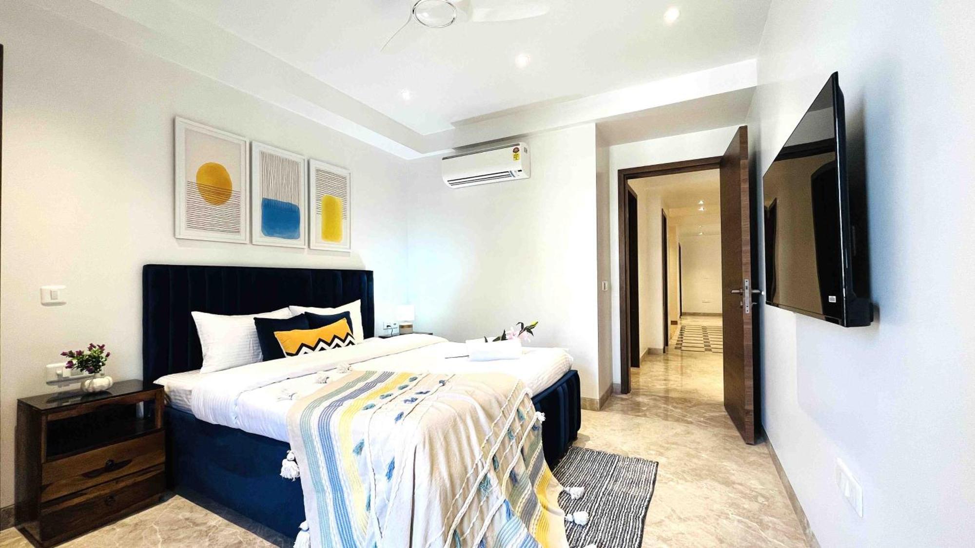 Apartment Bluo 3Bhk Saket Citywalk Mall - Lift, Balcony, Parking