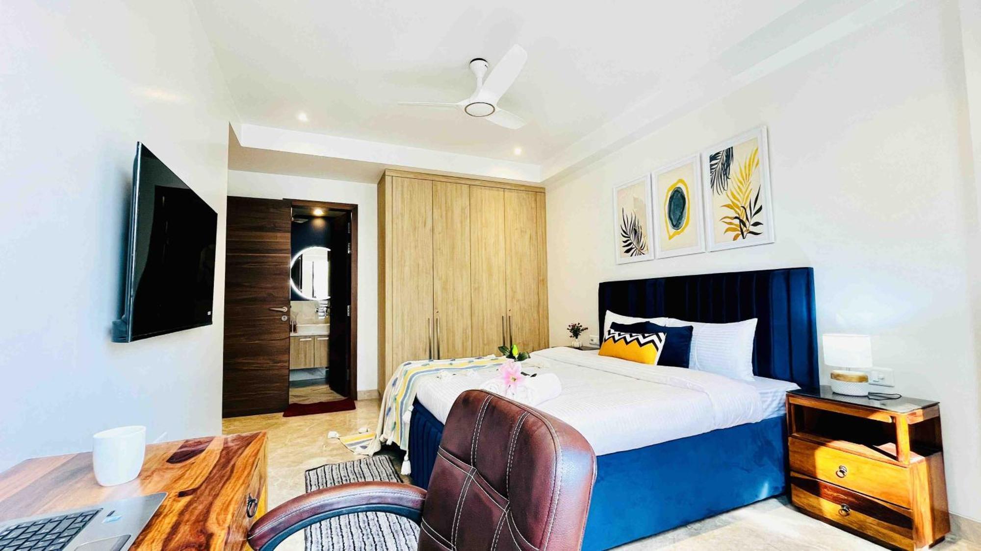 Apartment Bluo 3Bhk Saket Citywalk Mall - Lift, Balcony, Parking